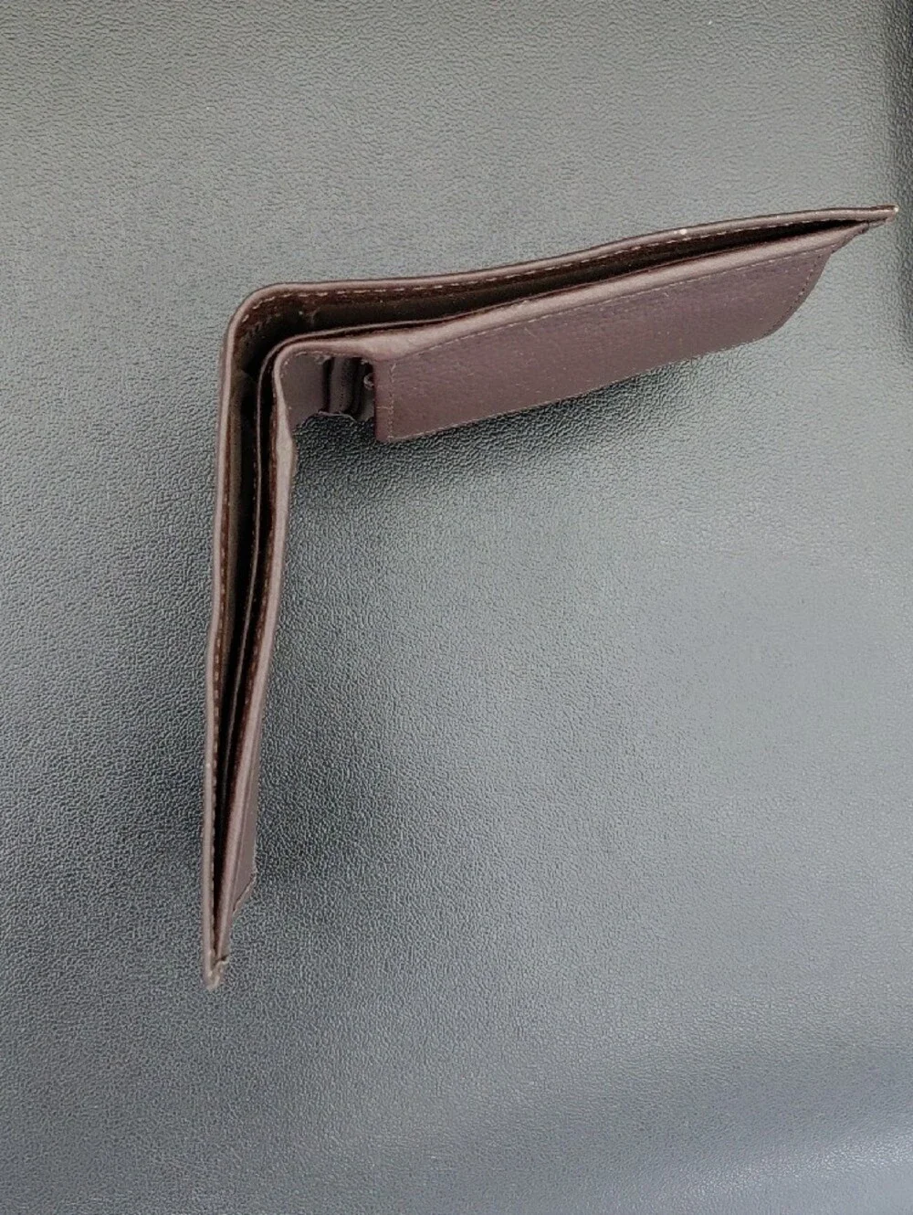Classic Pebbled Leather Bi-Fold Wallet in Light Taupe
